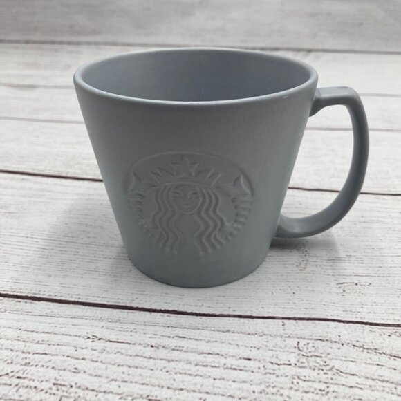 Starbucks "Tall" Gray Coffee Cup 12oz - Picture 1 of 7